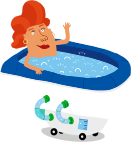 LEZ Woman In Bath